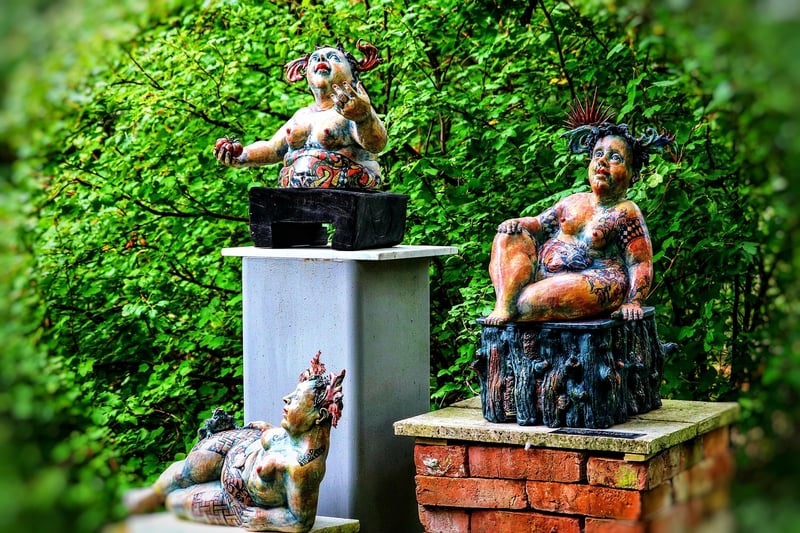 Mermaid-inspired garden